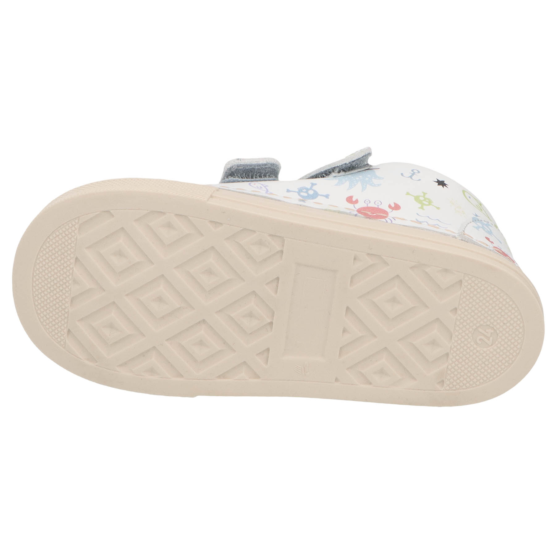 mehrfarbige lauflernschuhe sohlenansicht