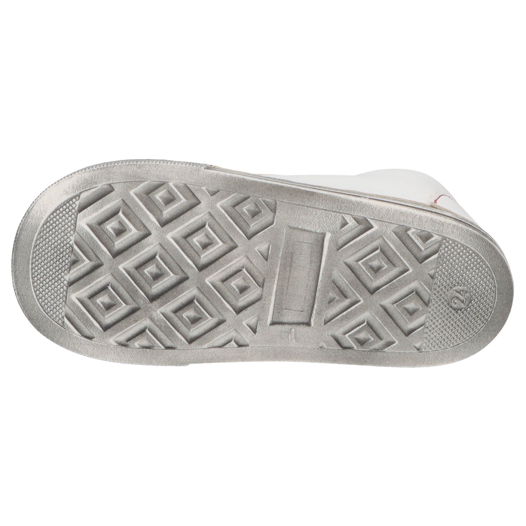 mehrfarbige lauflernschuhe sohlenansicht