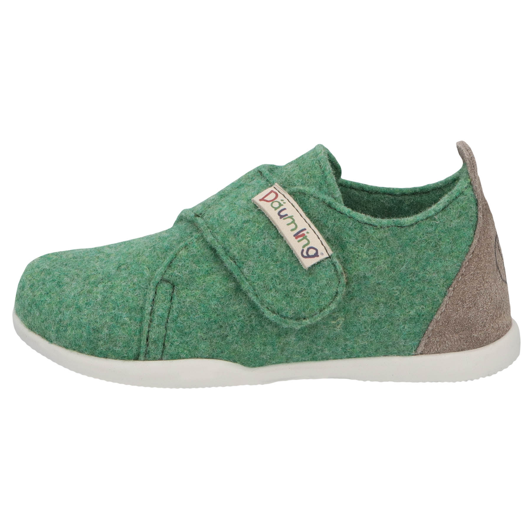 grüne lauflernschuhe seitenansicht links