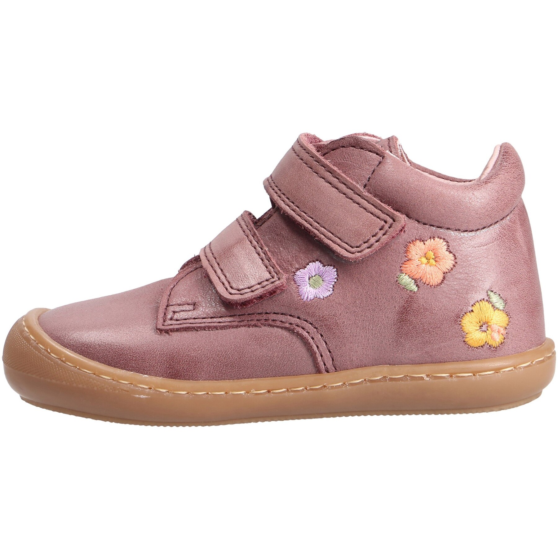 rote lauflernschuhe seitenansicht links