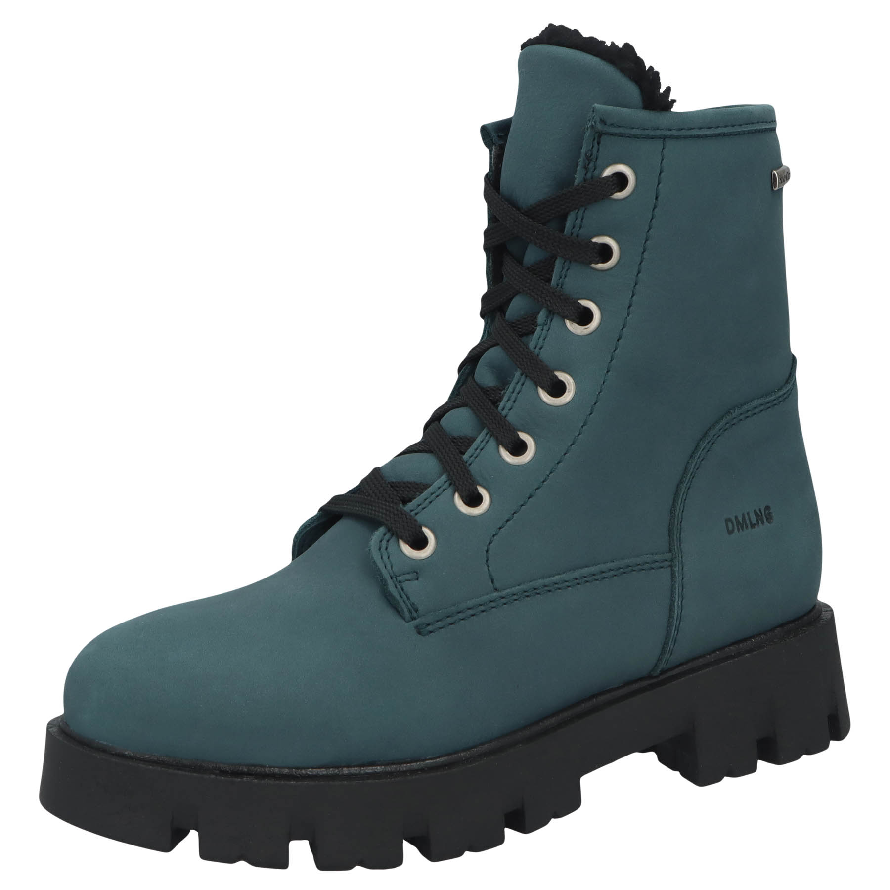 blaue stiefeletten 3-4 ansicht