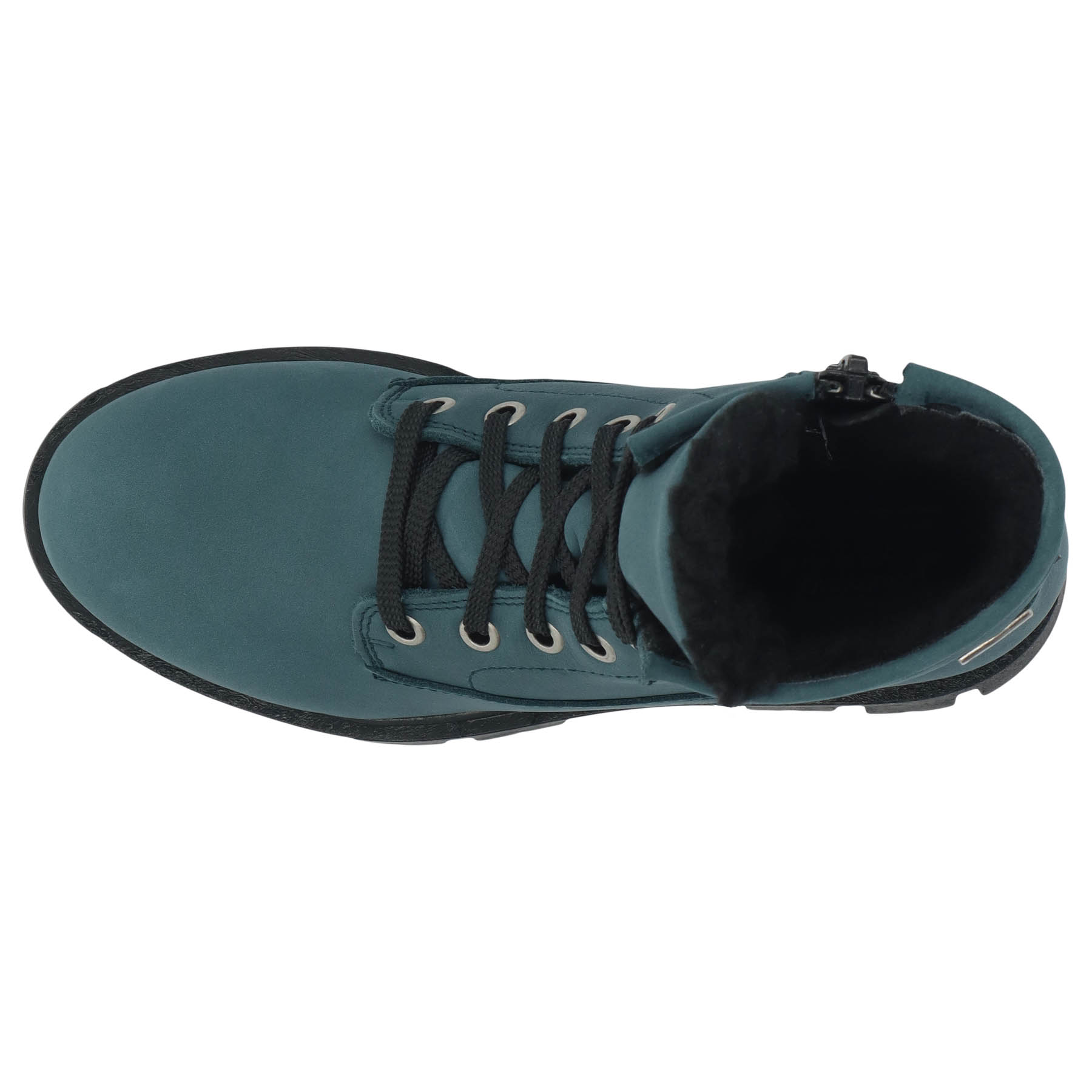 blaue stiefeletten draufsicht