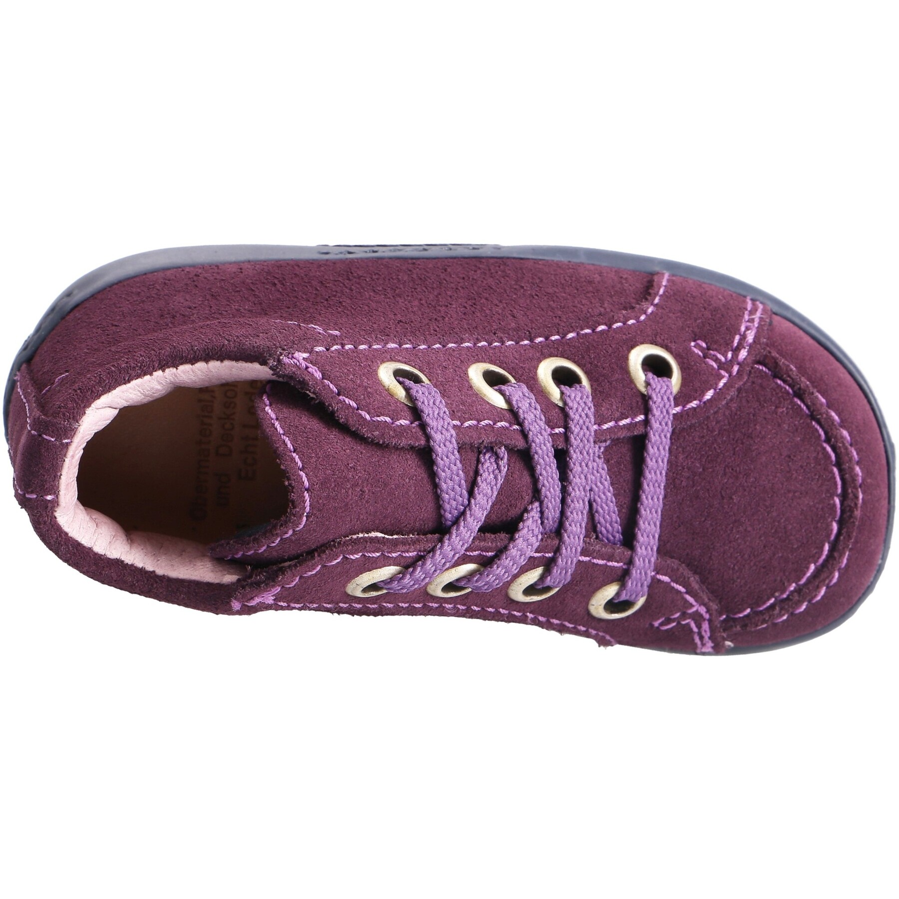 rote lauflernschuhe draufsicht