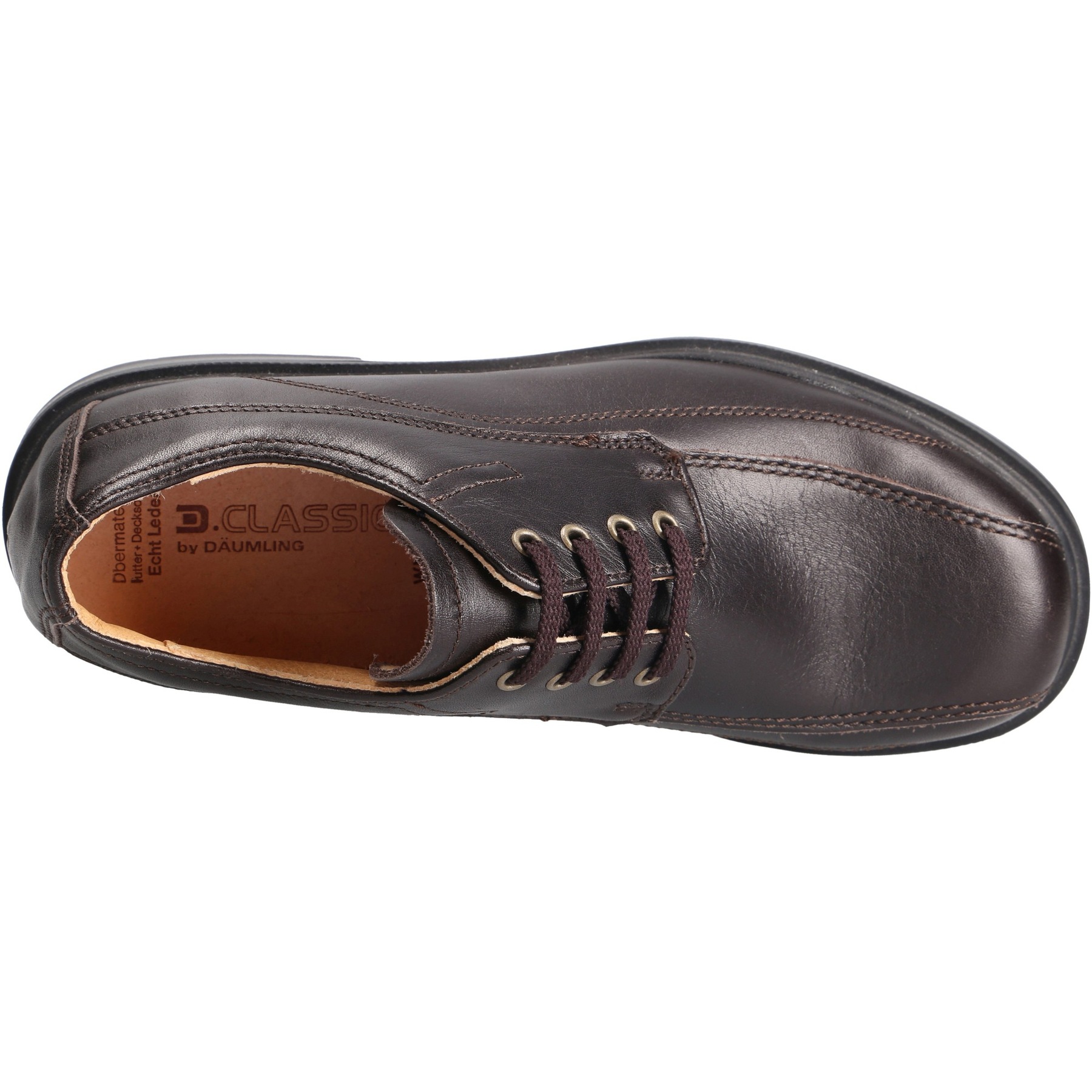 braune halbschuh draufsicht