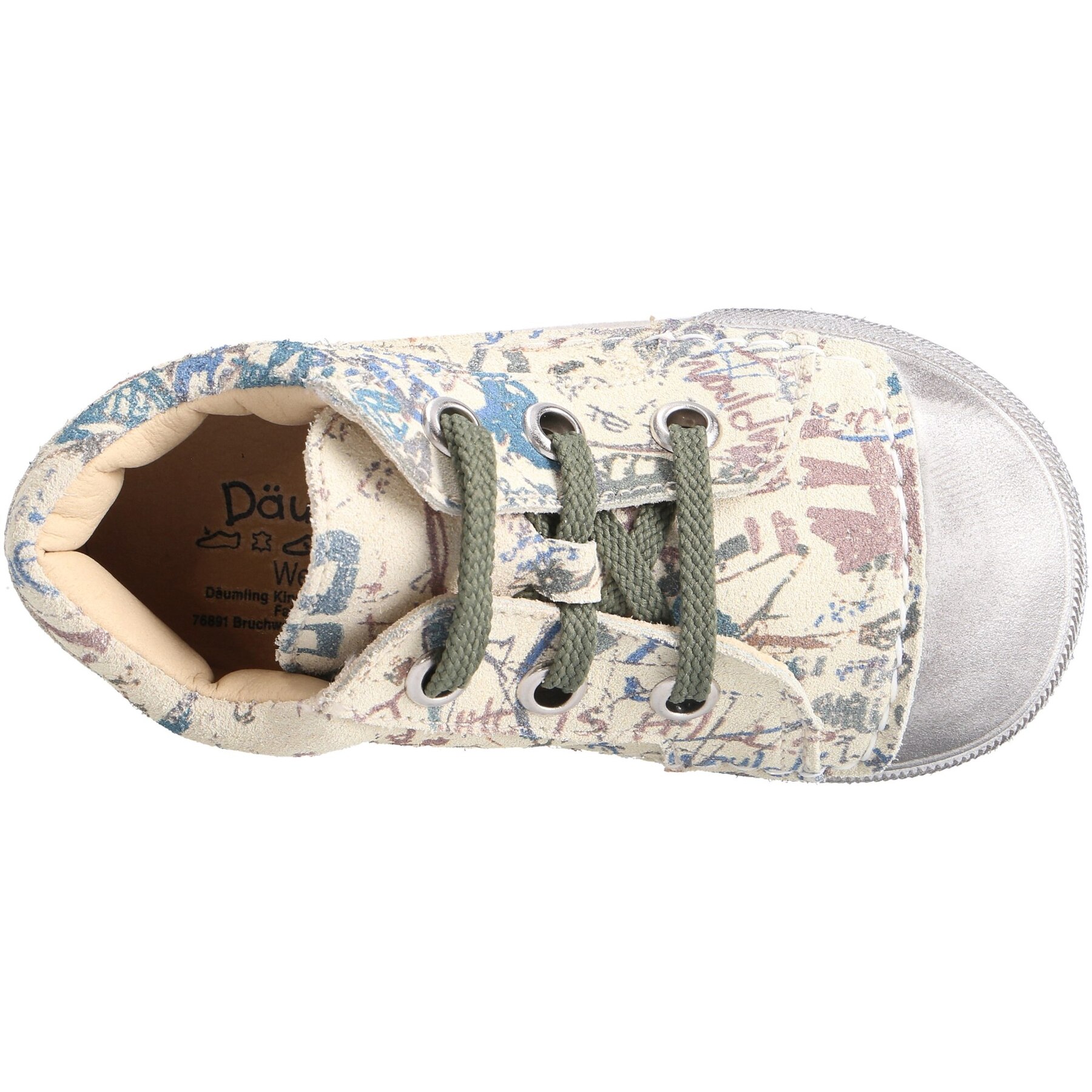 braune lauflernschuhe draufsicht