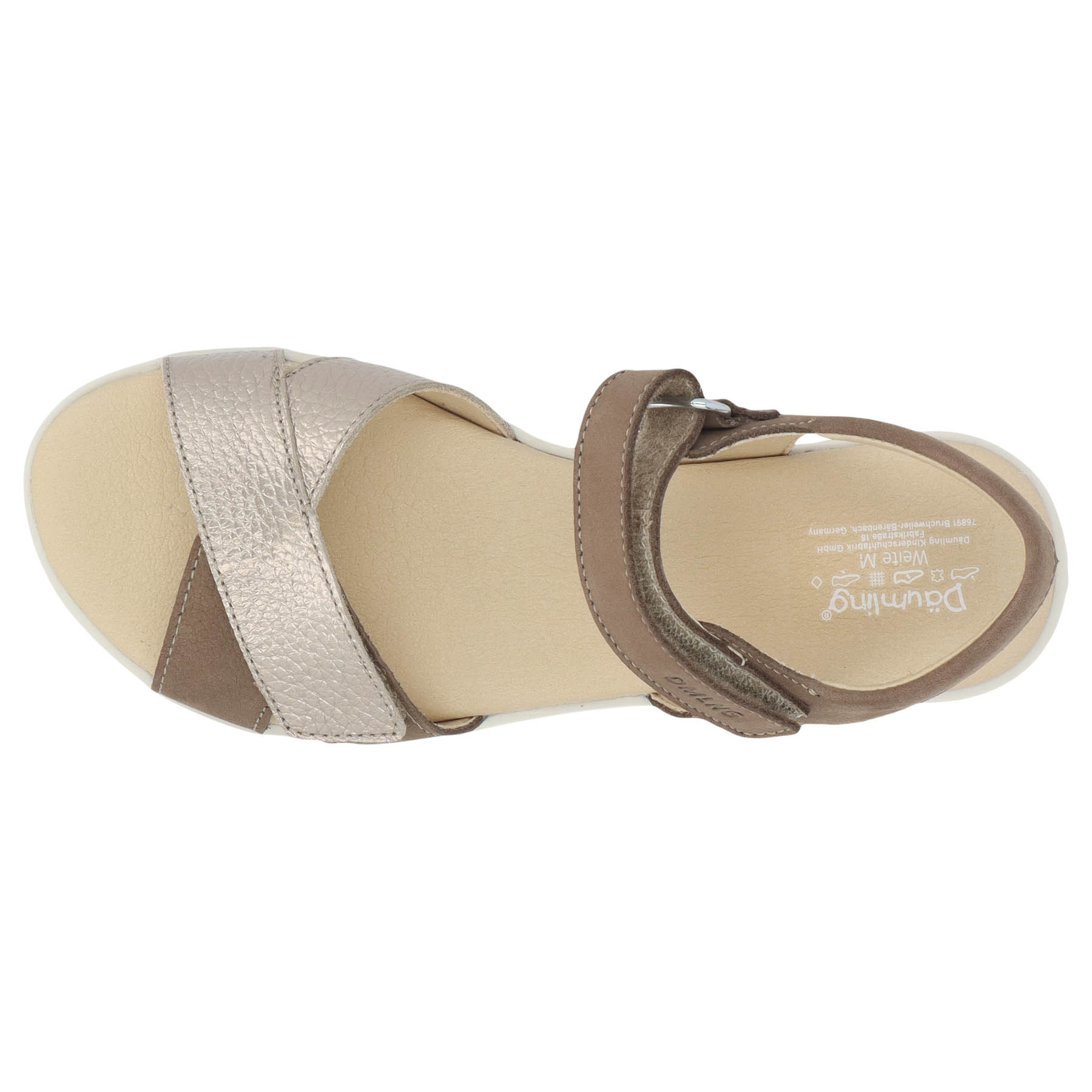 braune sandale draufsicht