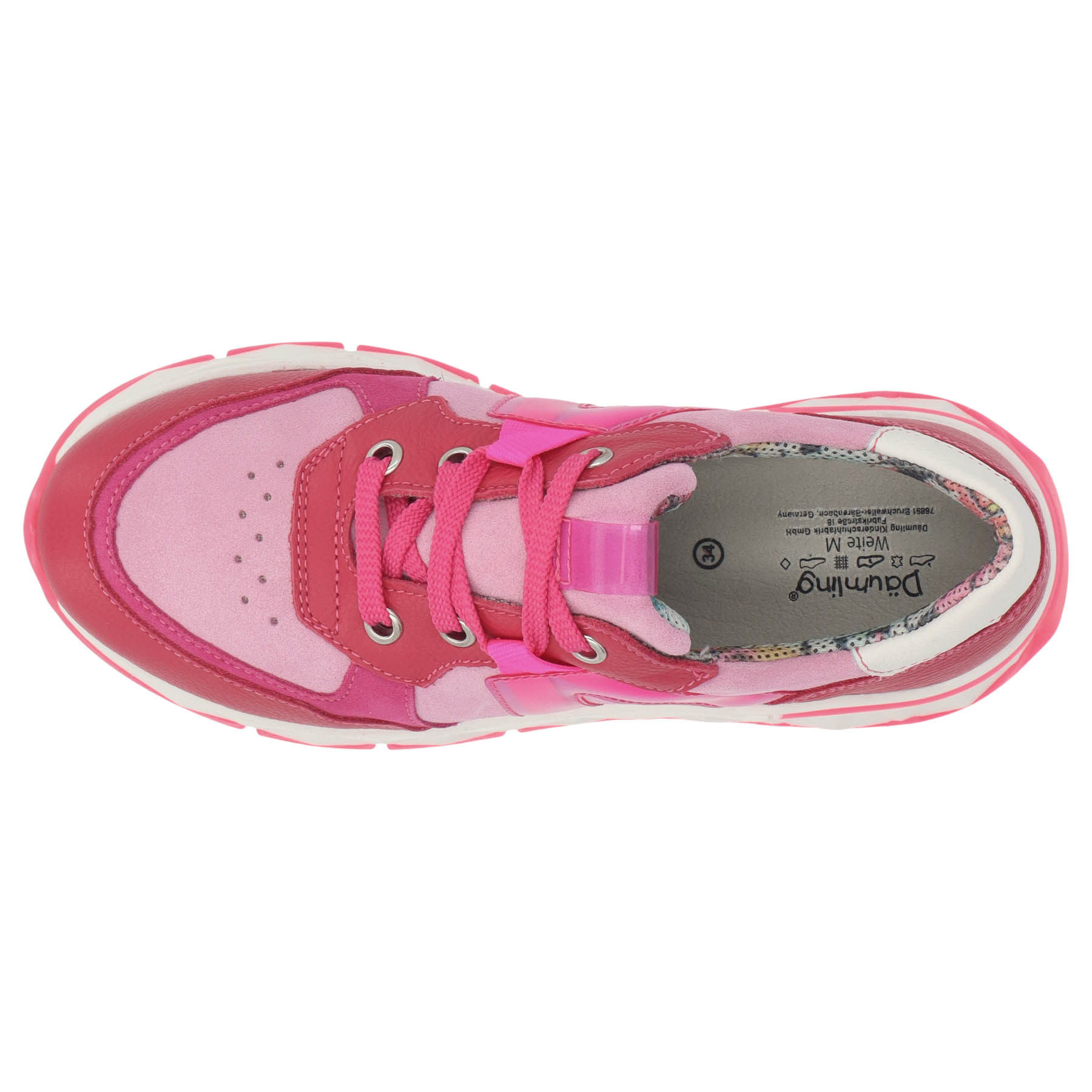 rote sneaker draufsicht