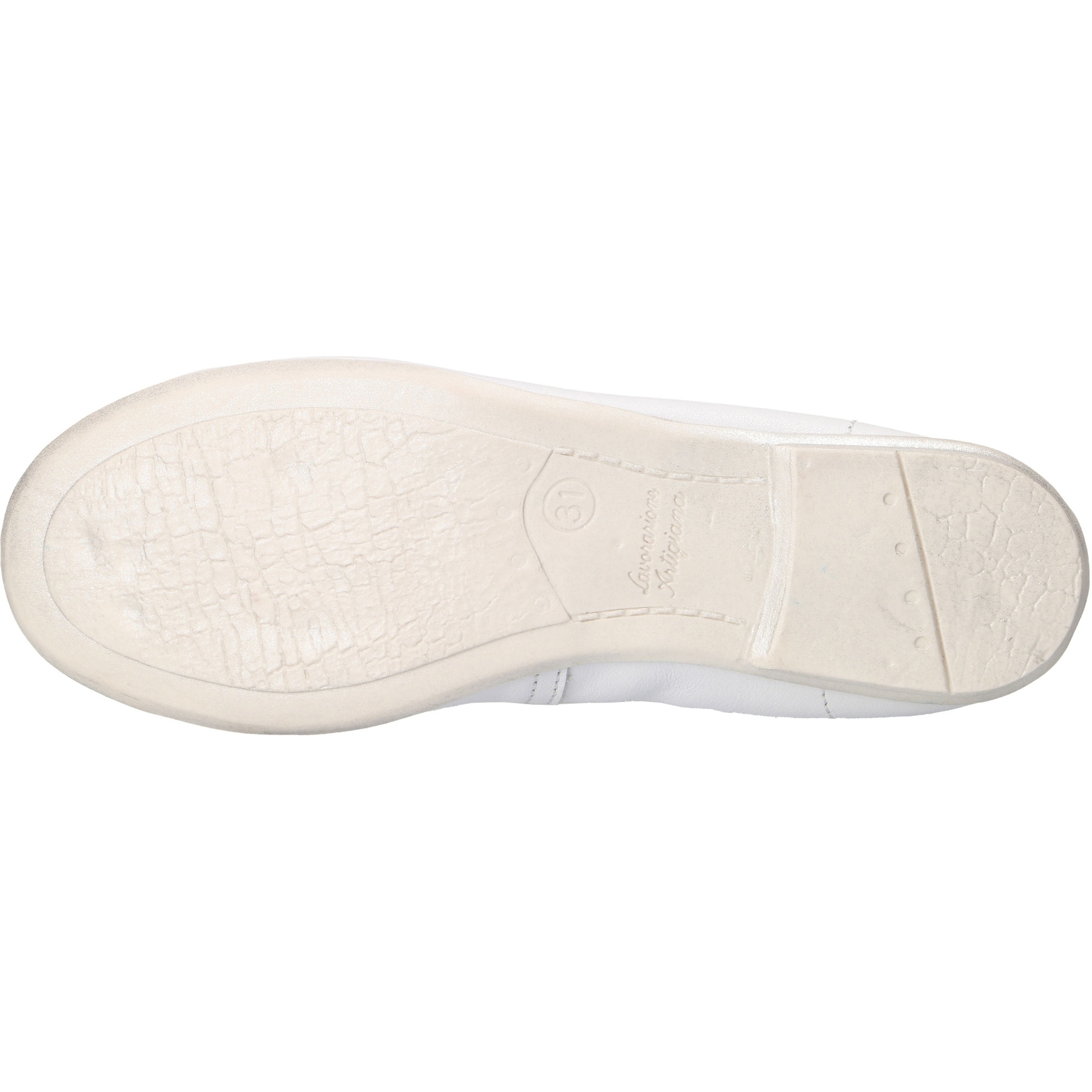 weiße ballerina sohlenansicht