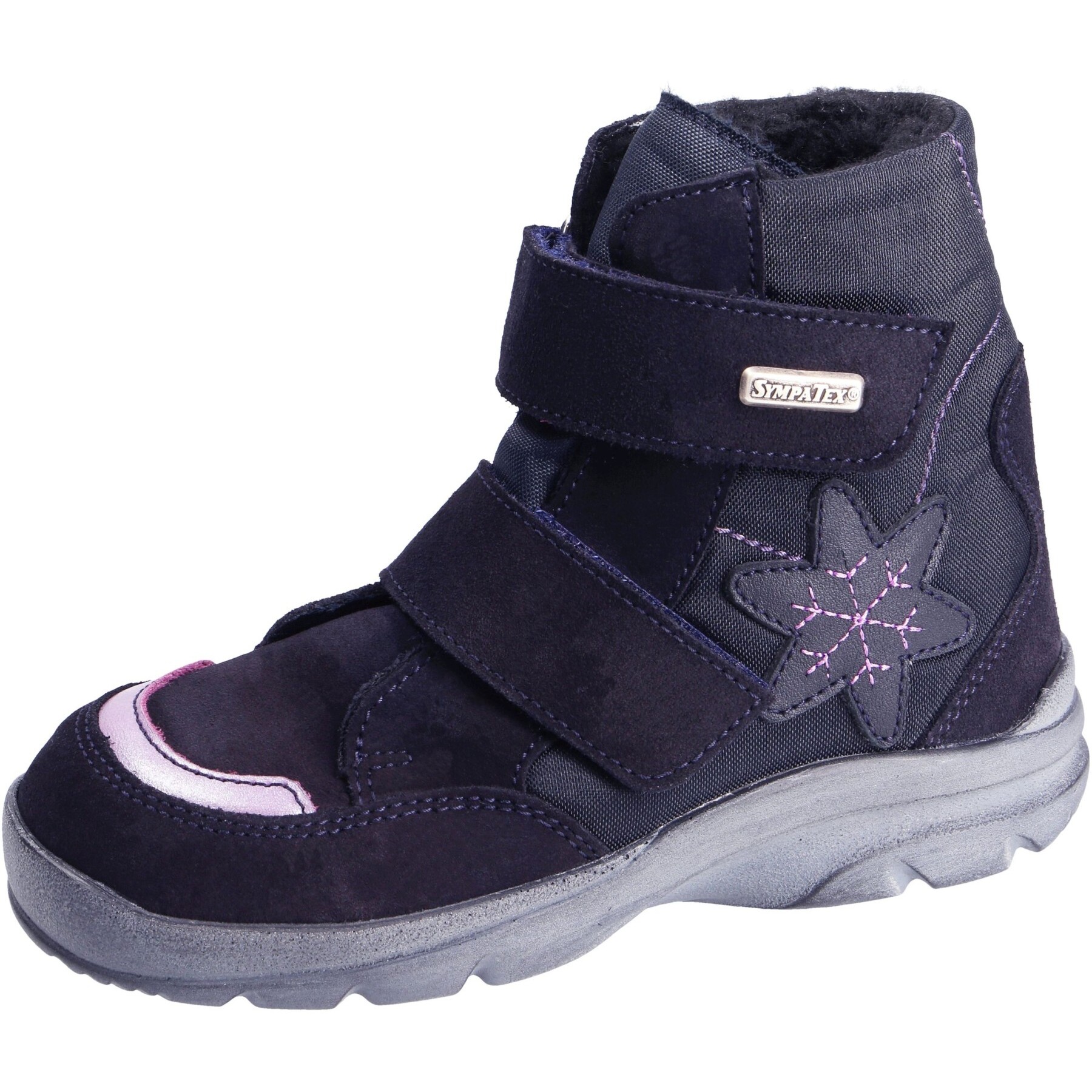 blaue stiefeletten 3-4 ansicht