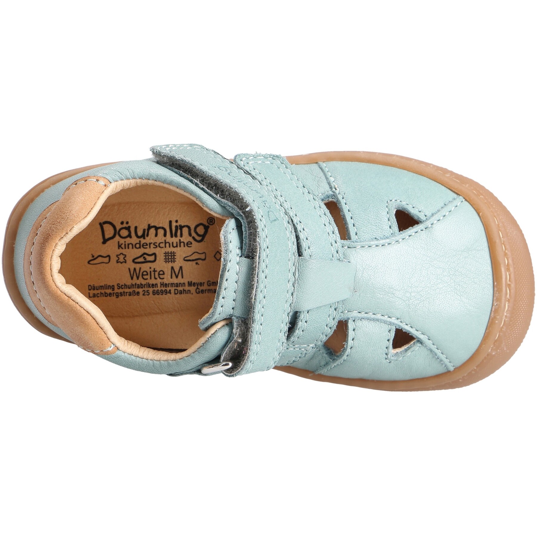 grüne lauflernschuhe draufsicht