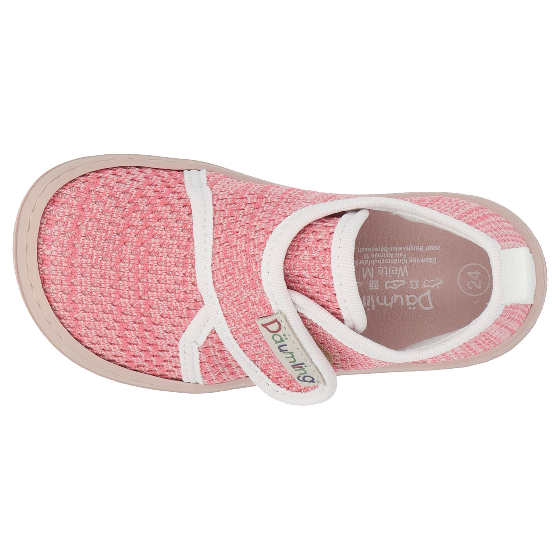 rote lauflernschuhe draufsicht