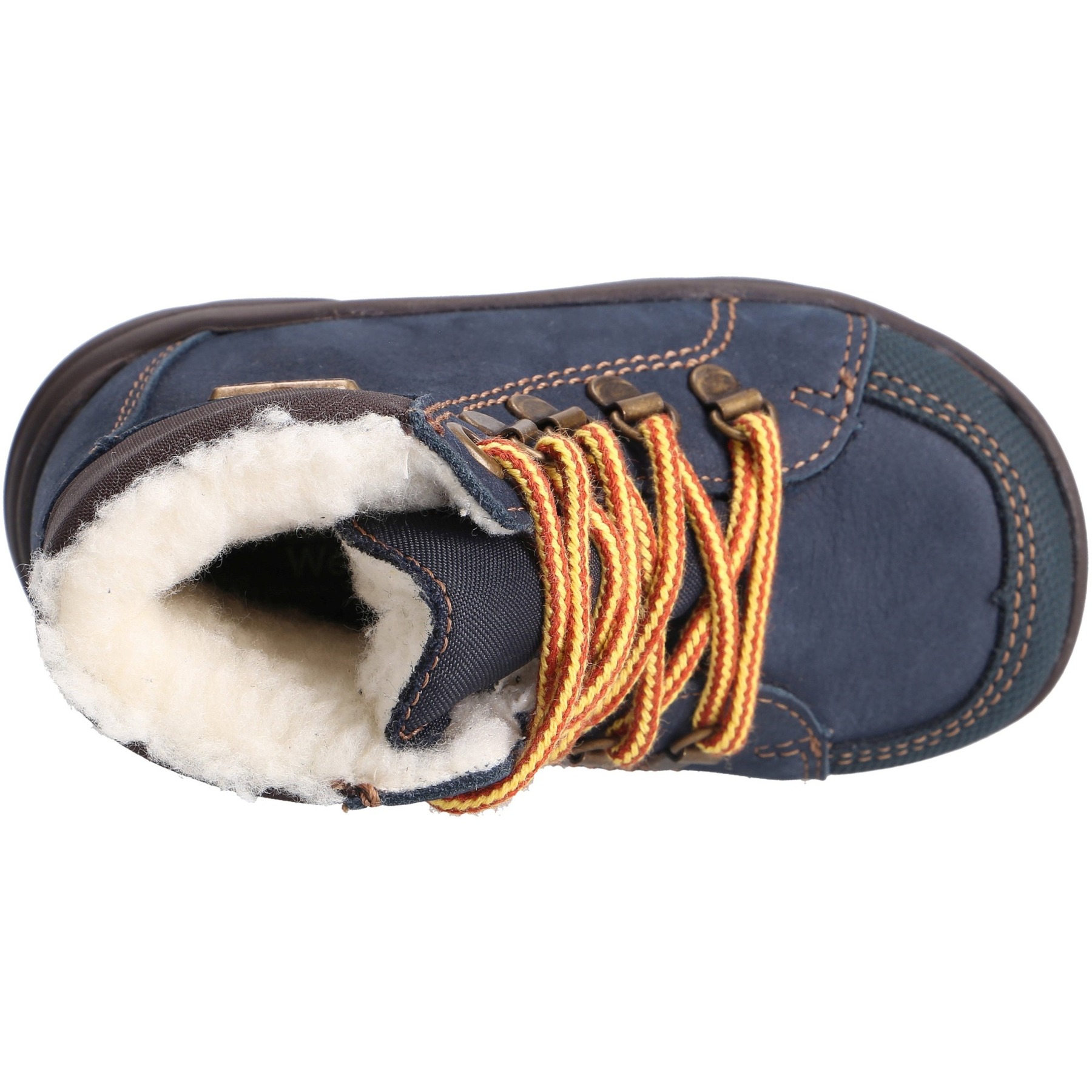 blaue stiefeletten draufsicht