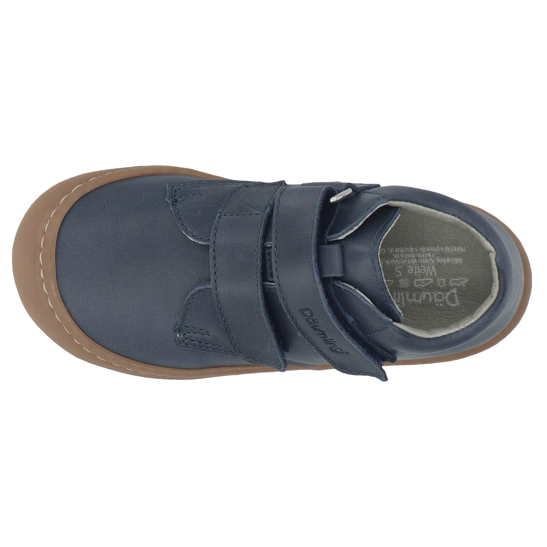 blaue lauflernschuhe draufsicht