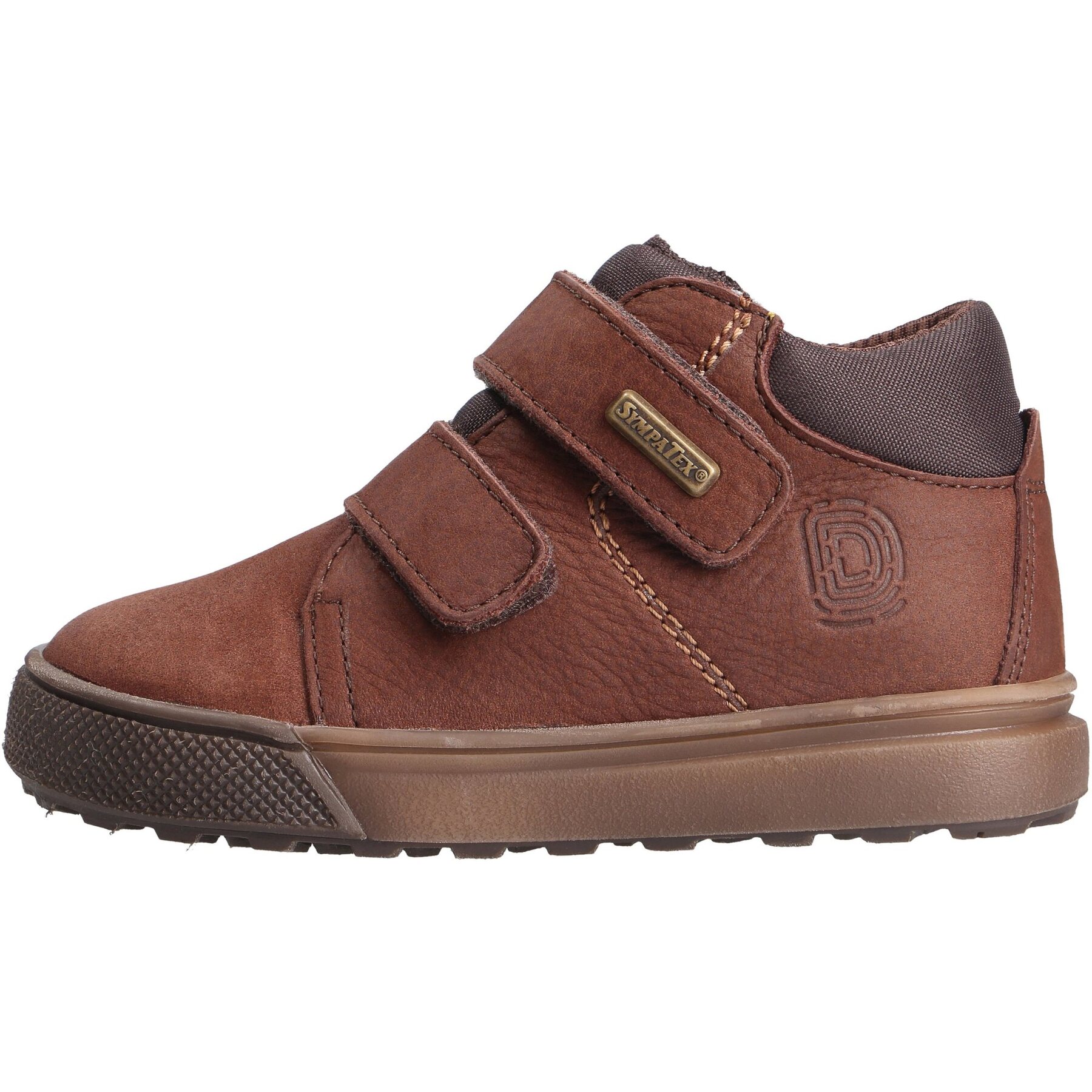 braune lauflernschuhe seitenansicht links