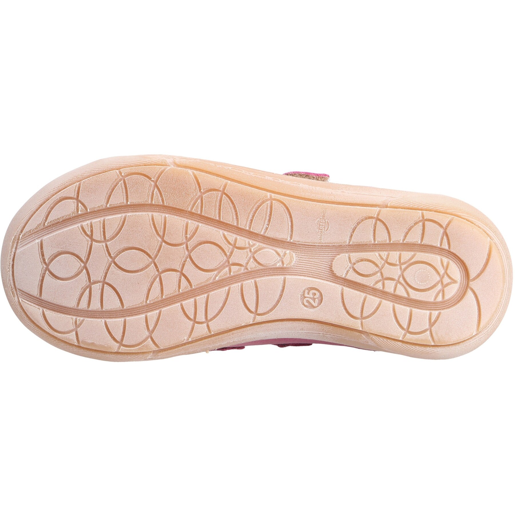 rote halbschuh sohlenansicht