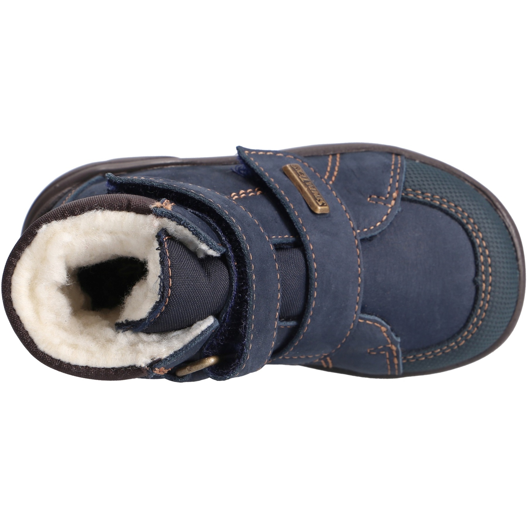 blaue stiefeletten draufsicht