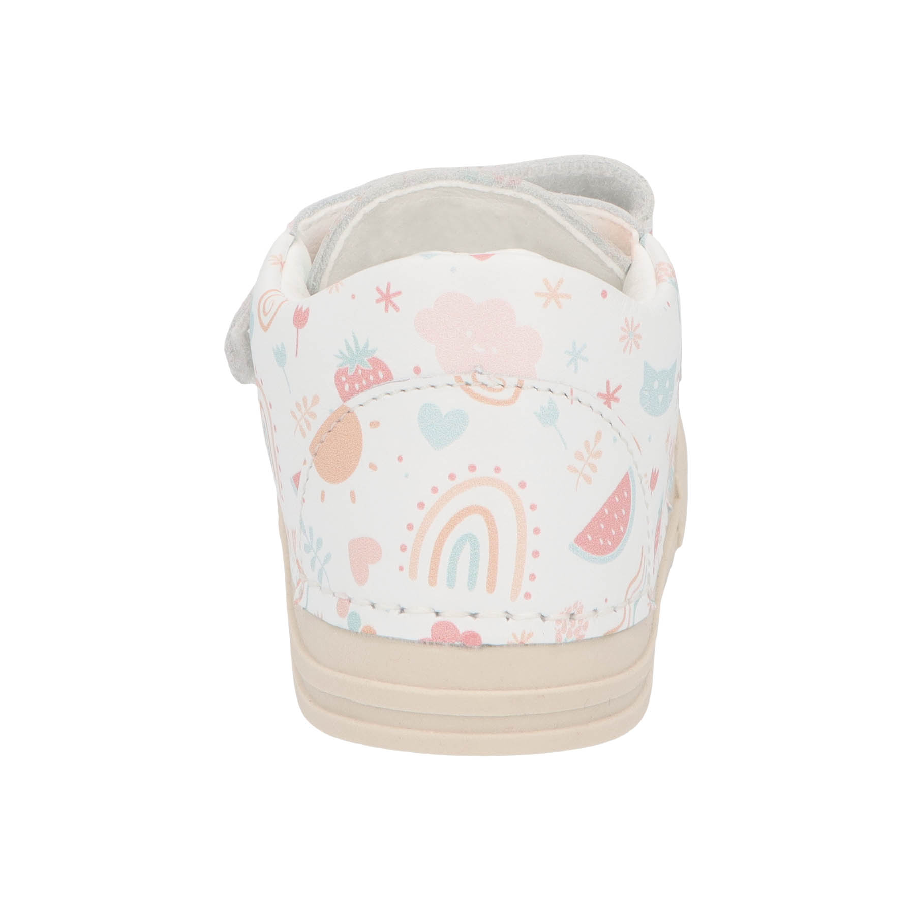 mehrfarbige lauflernschuhe hinteransicht