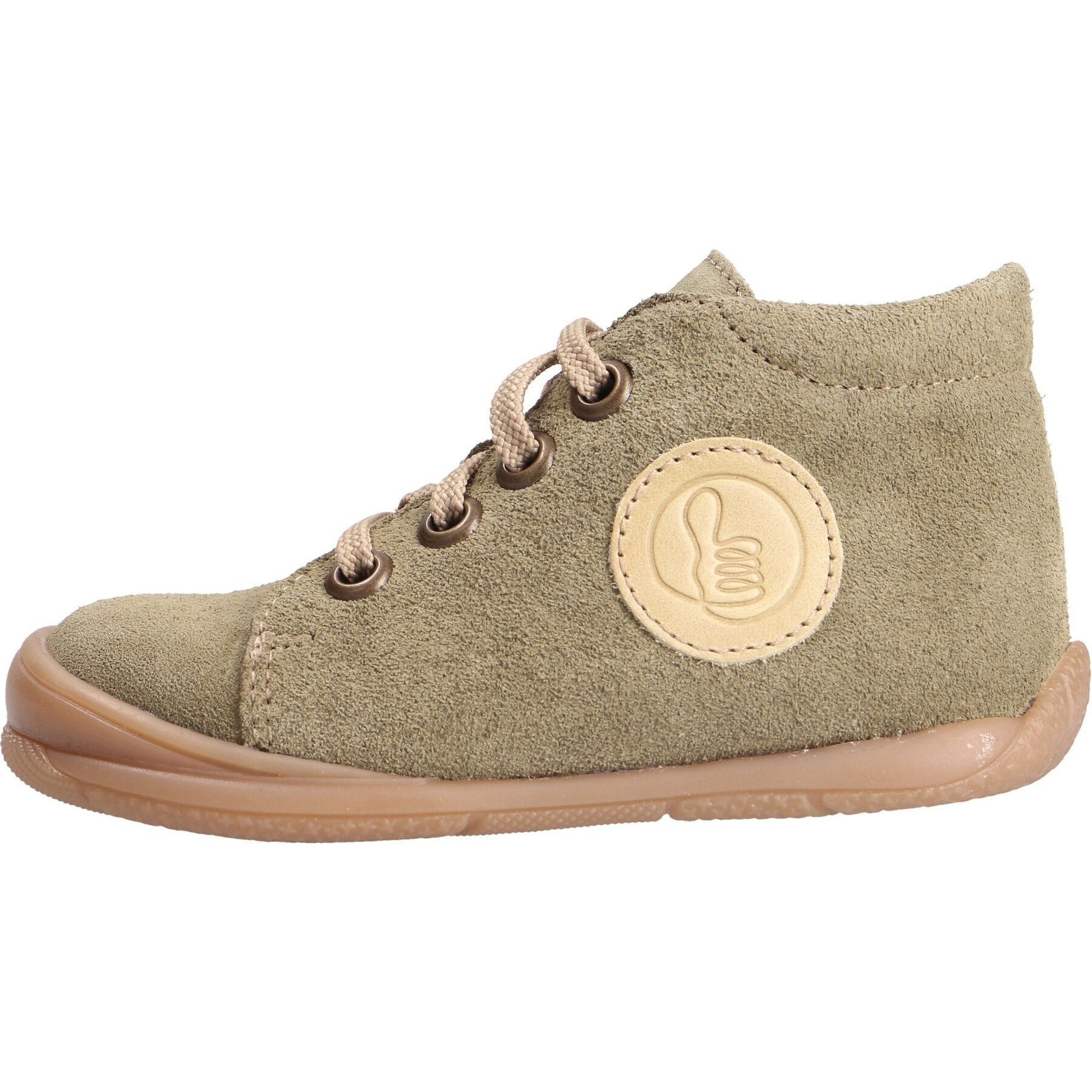 grüne lauflernschuhe seitenansicht links