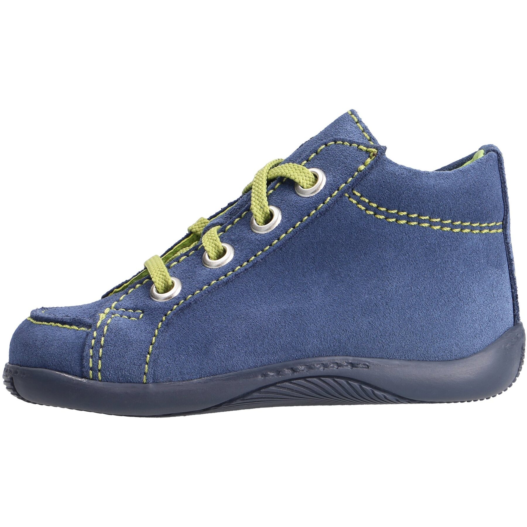 blaue lauflernschuhe seitenansicht links