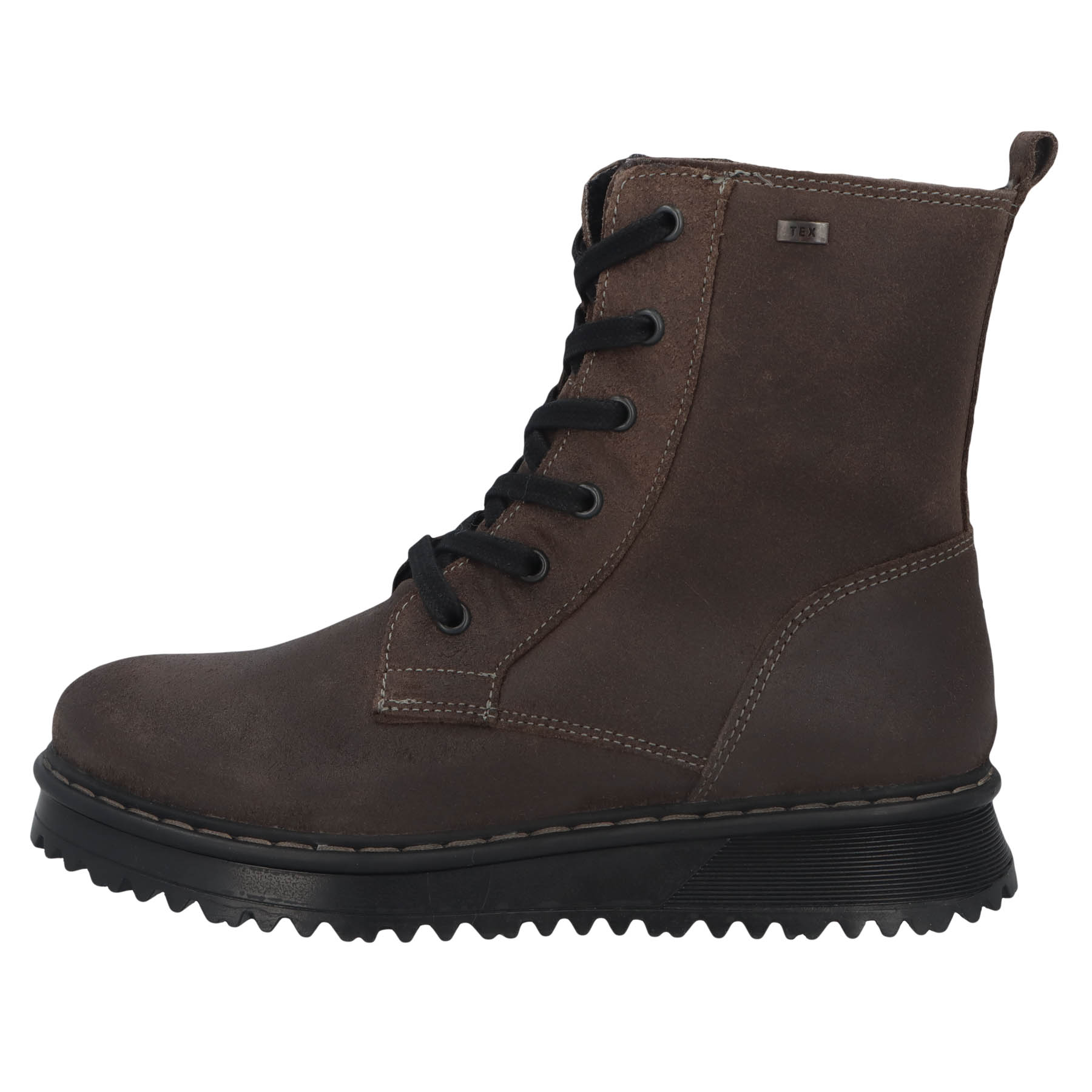 graue stiefeletten seitenansicht links