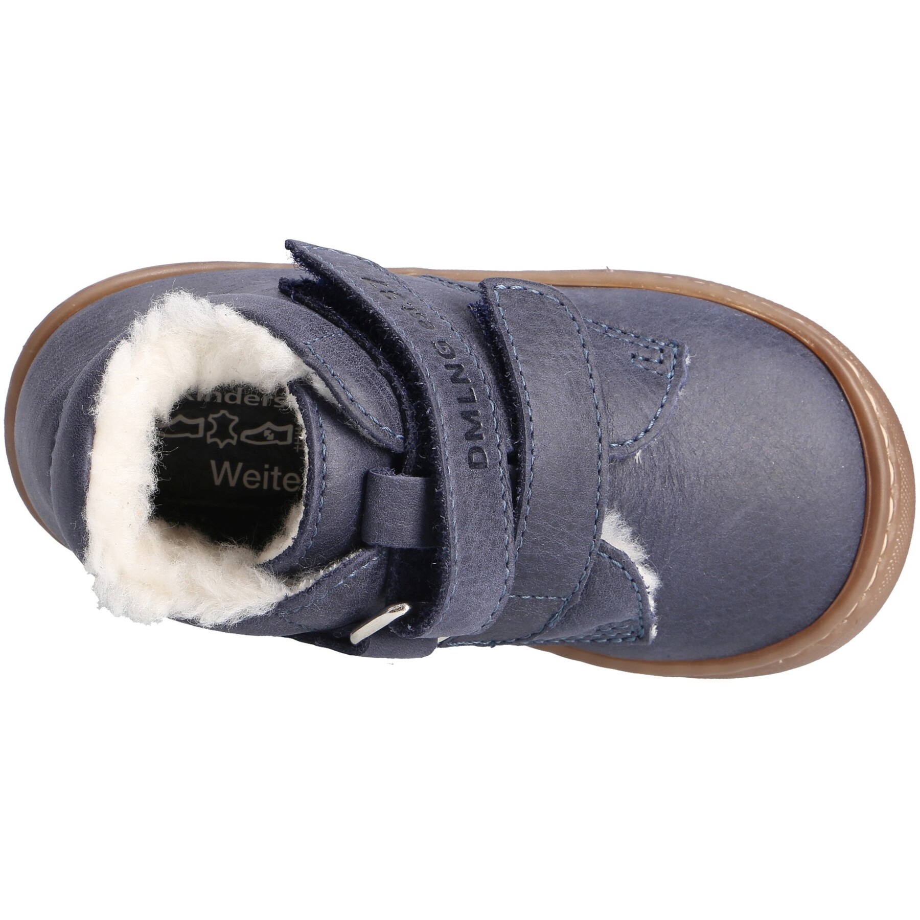 blaue lauflernschuhe draufsicht