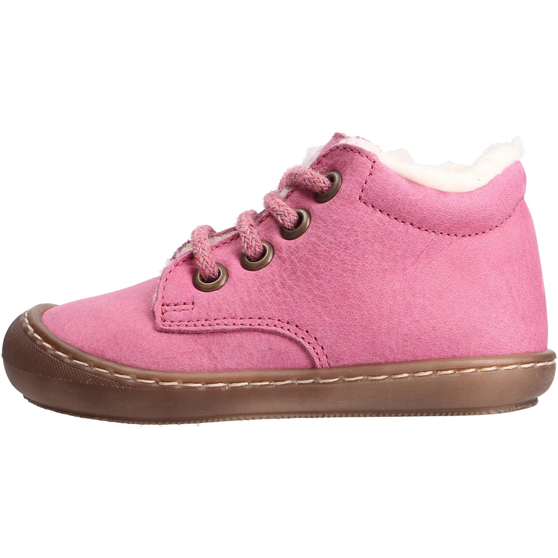 rote lauflernschuhe seitenansicht links