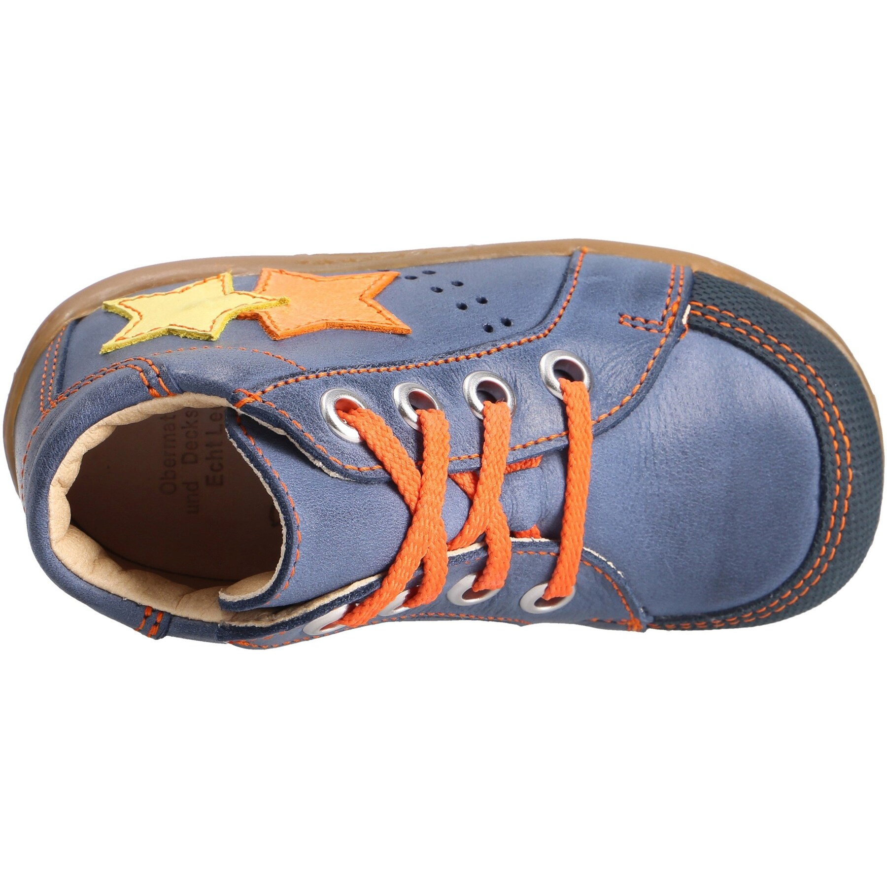 blaue lauflernschuhe draufsicht