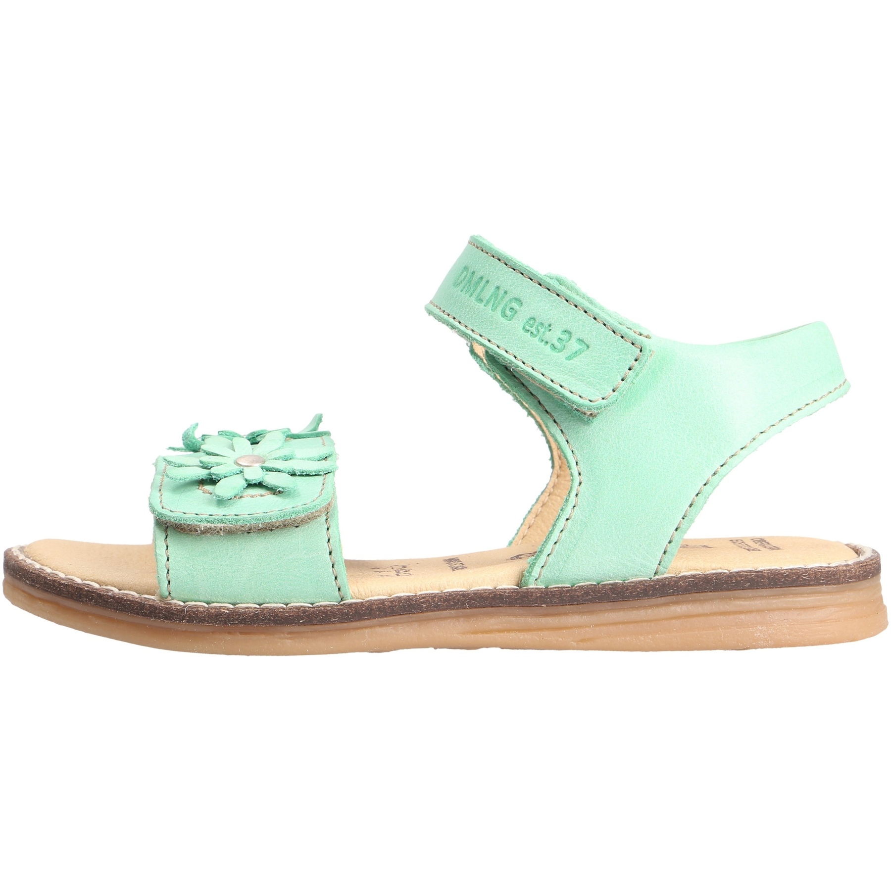 grüne sandale seitenansicht links