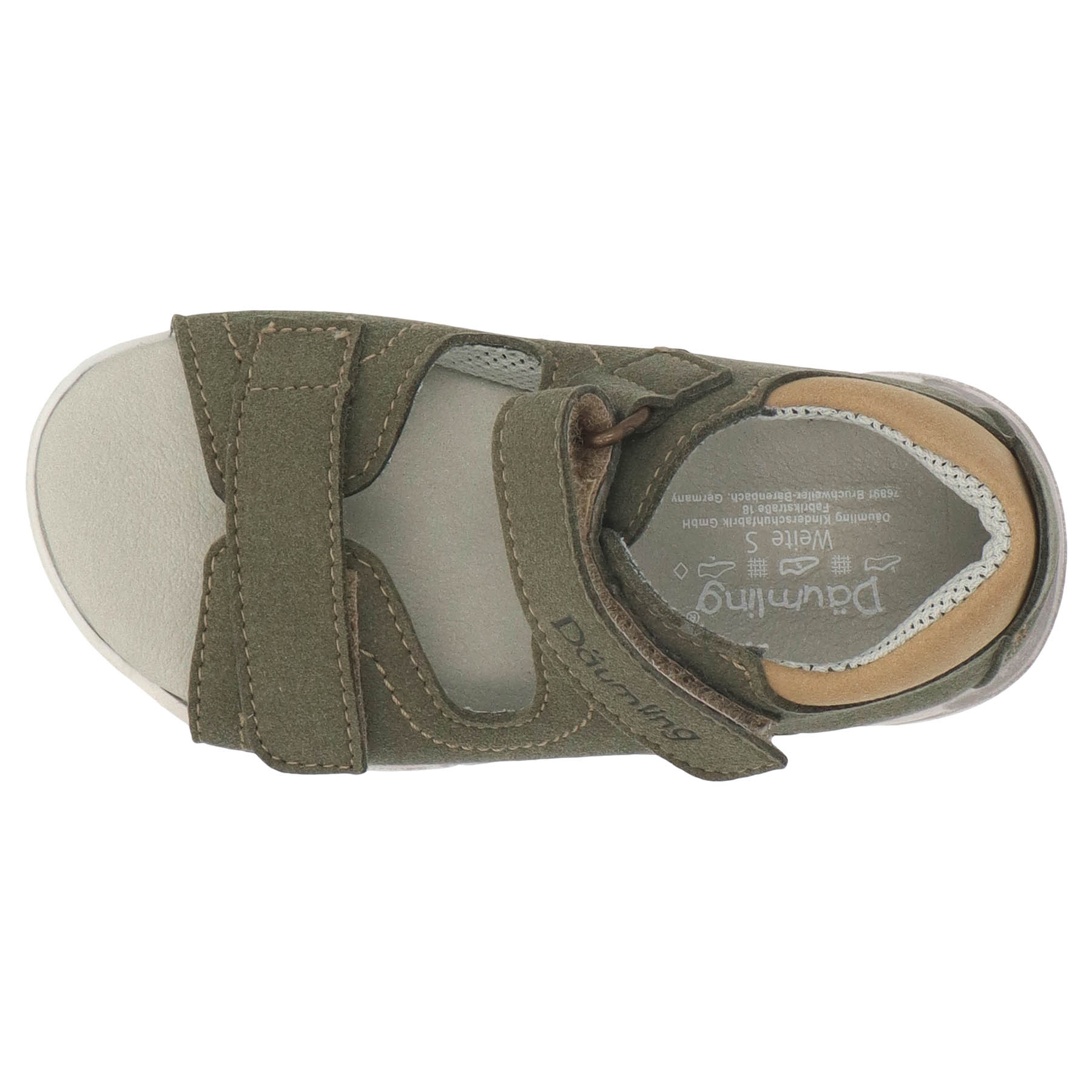 grüne miniletten draufsicht