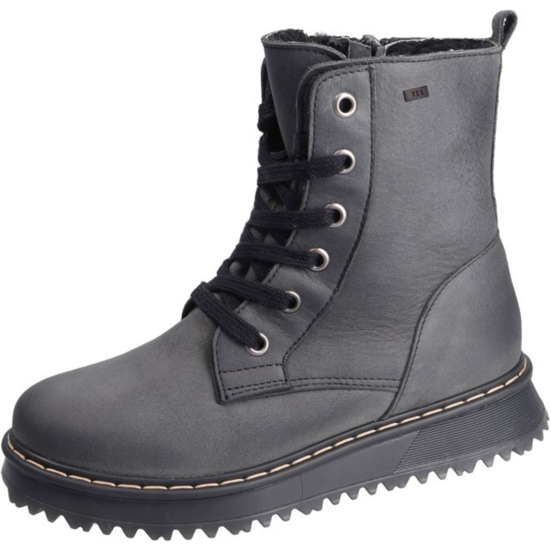graue stiefeletten 3-4 ansicht
