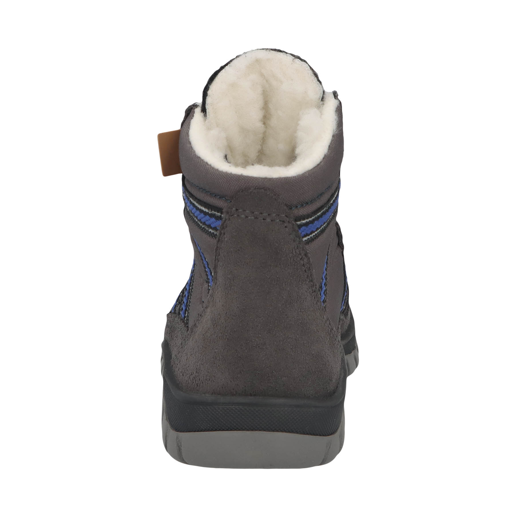 graue stiefeletten hinteransicht