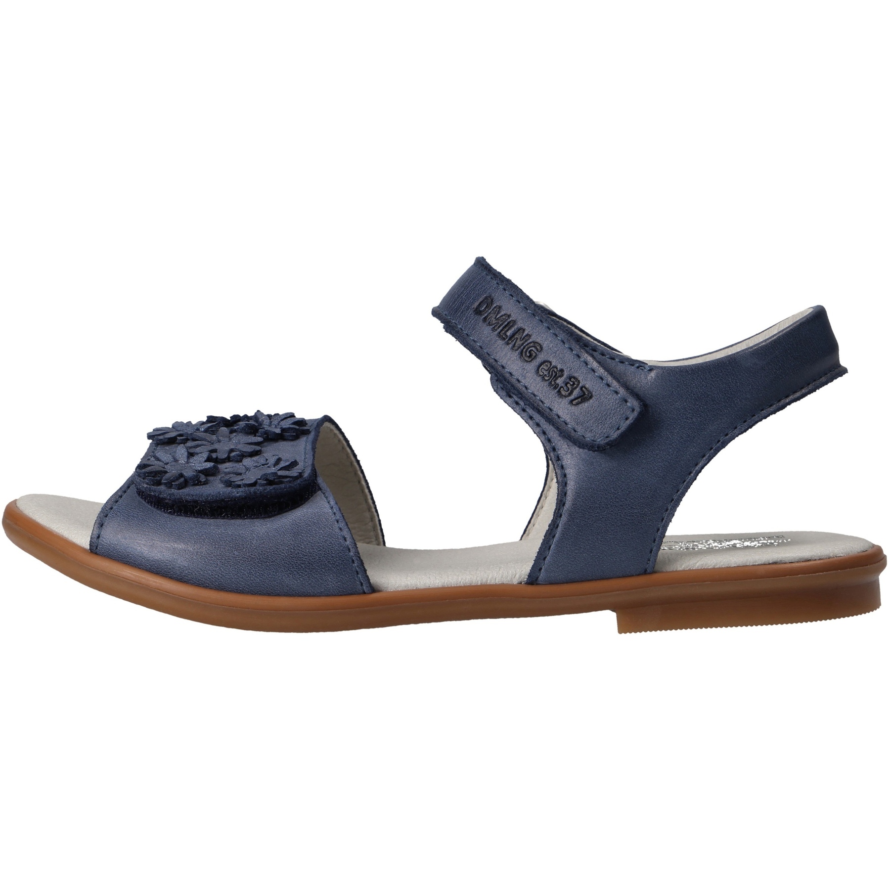 blaue sandale seitenansicht links