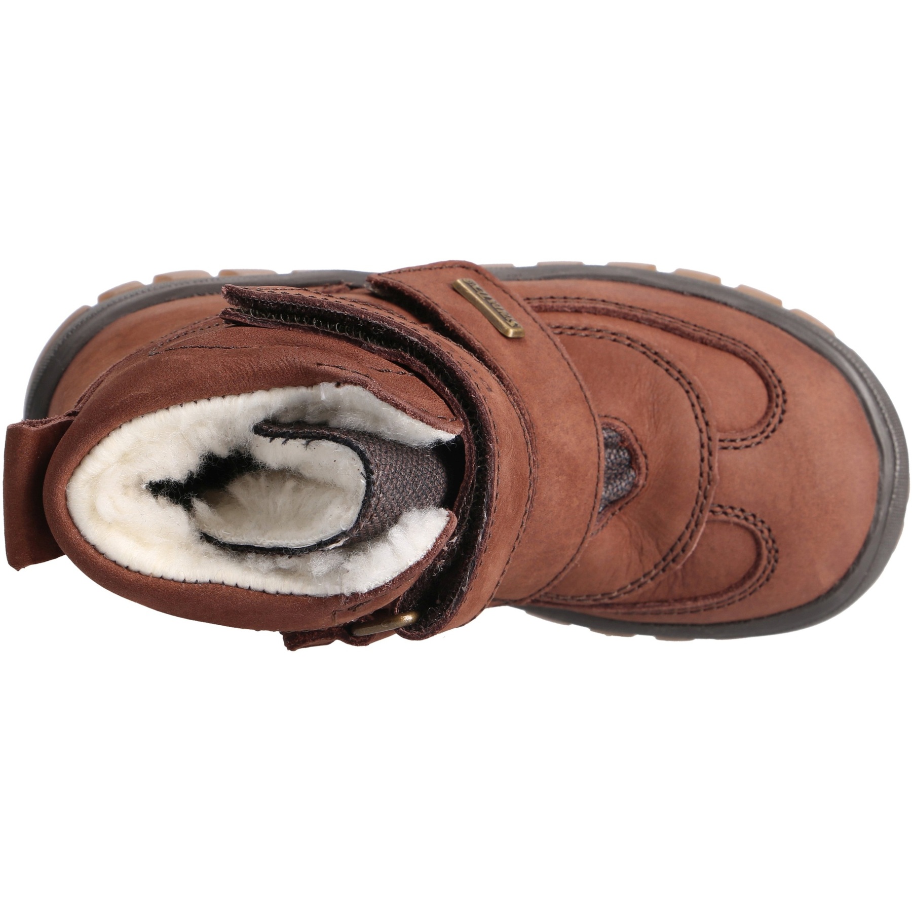 braune stiefeletten draufsicht