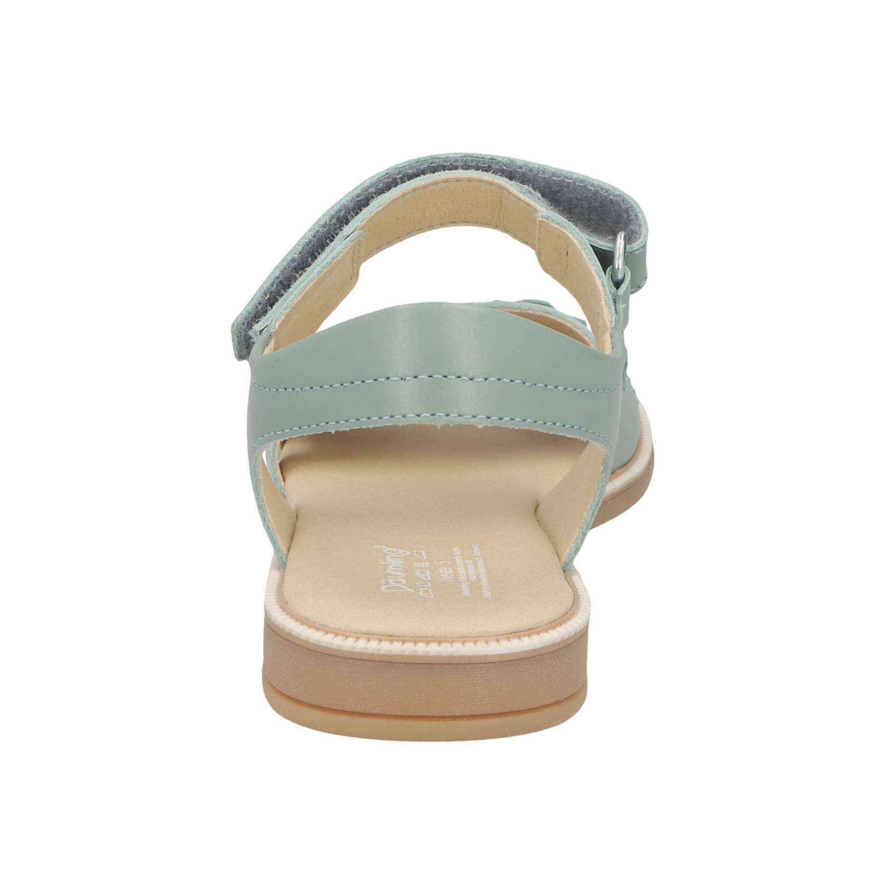 grüne sandale hinteransicht