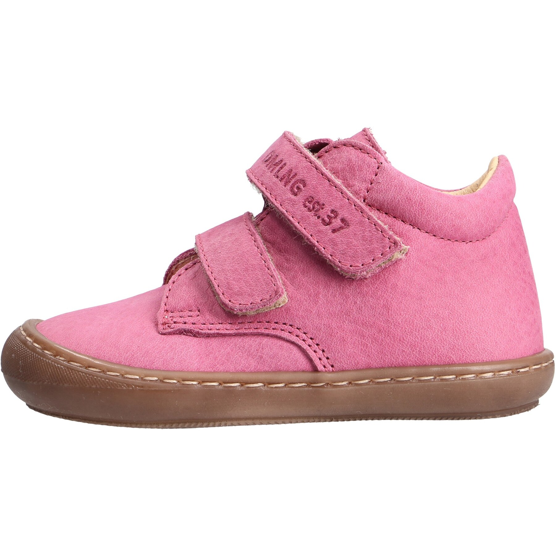 rote lauflernschuhe seitenansicht links