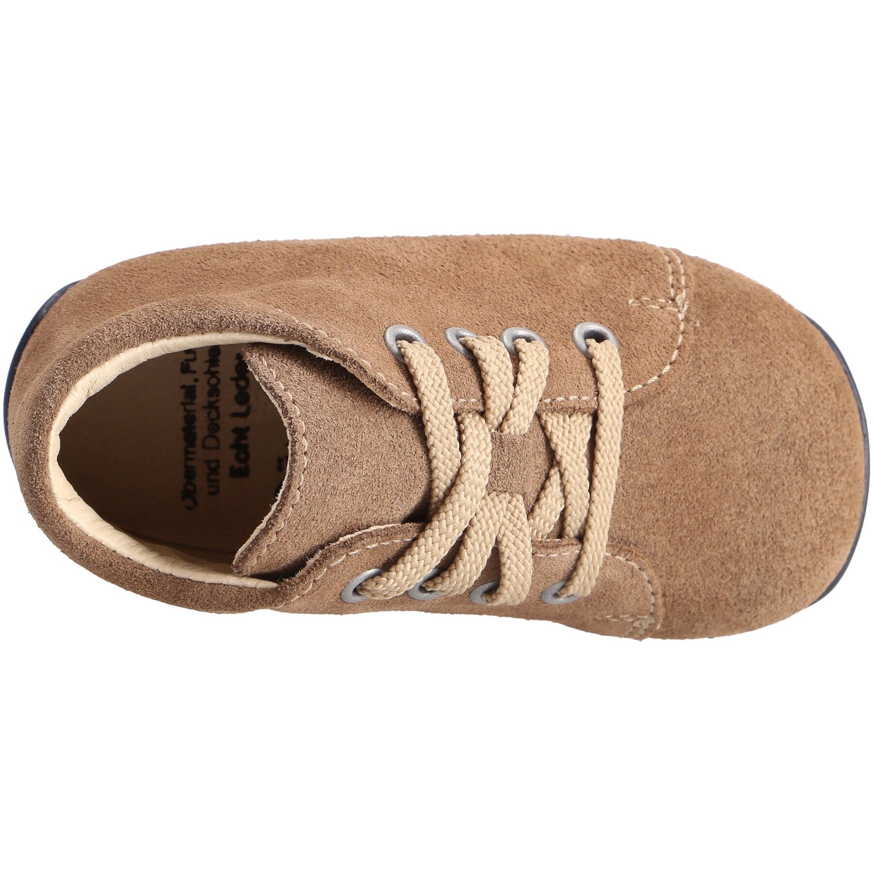 braune lauflernschuhe draufsicht