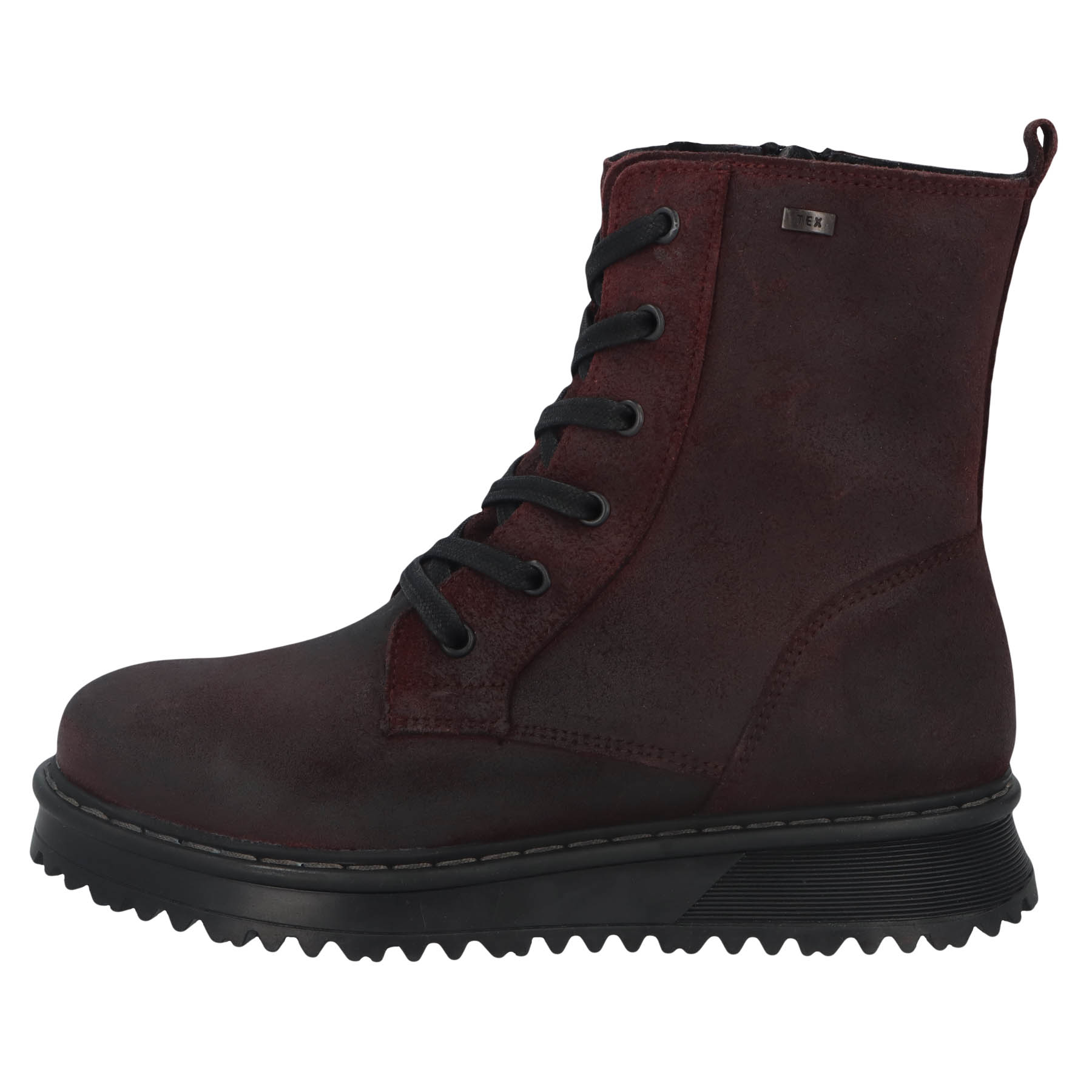 graue stiefeletten seitenansicht links